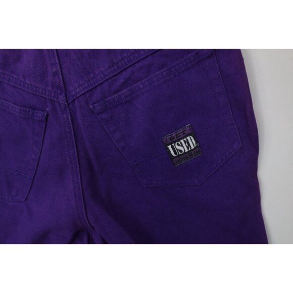 Deadstock Vtg 90s Streetwear Mens 29x34 Baggy Relaxed Skateboard Jeans Purple - Picture 15 of 15